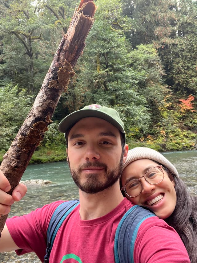 Chris hiking